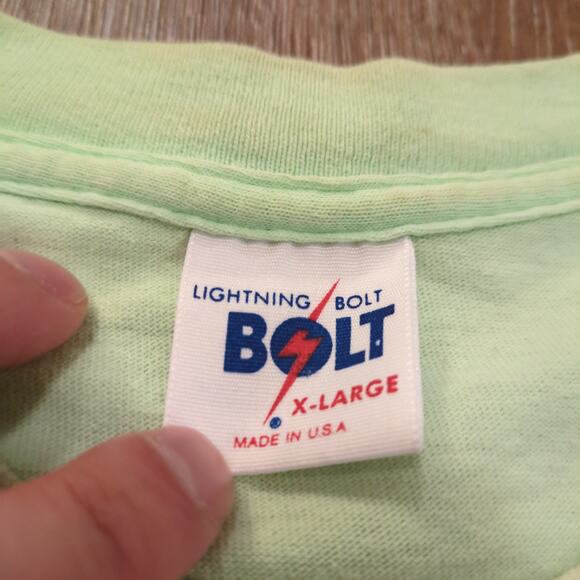 VTG Volleyball Adult XL Shirt Surf Beach California Retro Ocean Wave Neon 90s - Picture 3 of 6